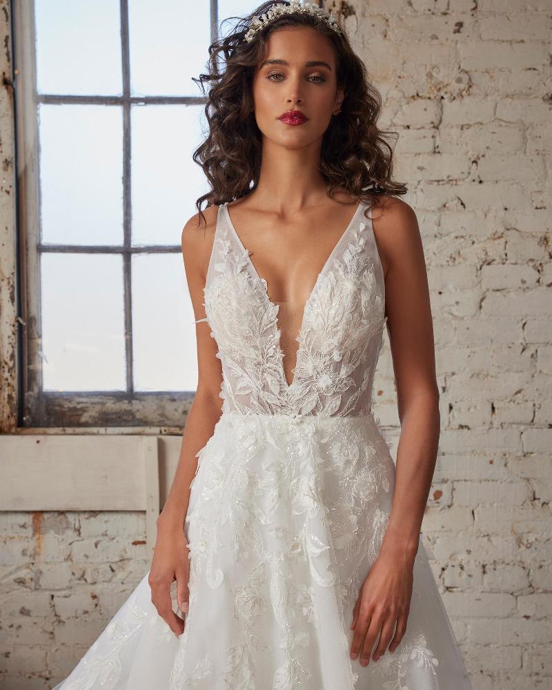 123251 lace a line wedding dress with sweetheart neckline3
